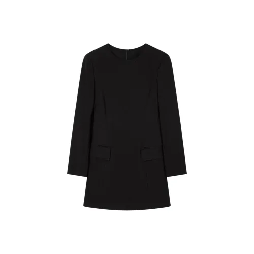 ARMANI EXCHANGEAE SS25 Длинное Платье с Длинными Рукавами Женское Черное