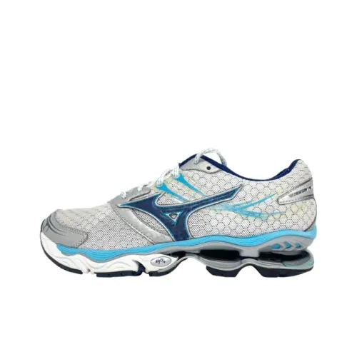 Mizuno Wave Creation 14 Устойчивые к истиранию Низкие Кроссовки для бега Спринт Женские Белые