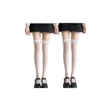 Тонкий рюш, длинный, трубчатый, белый (2 шт)