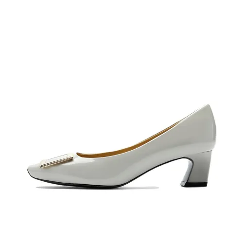 NINE WEST Высокие каблуки Светло-серые Женские