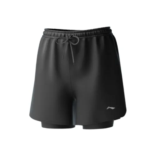 LINING Черный [Двойной слой, дизайн, водонепроницаемый и прочный] Мужские плавательные шорты