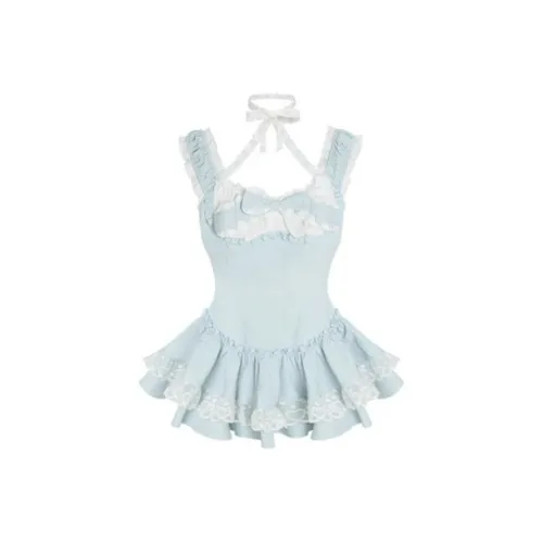 XIAOJUCHUANLI Короткий рукав Платье Женское