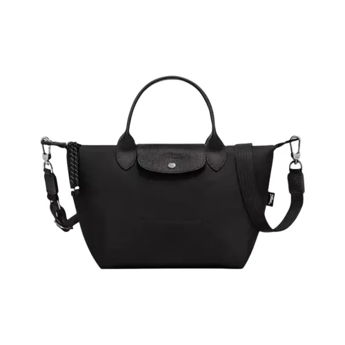 LONGCHAMP Le Pliage Energy Холст Одно Плечо Сумка Маленькая Женская Черная