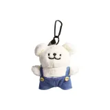 Белый лямки щенок -- стиль с черным шнуром