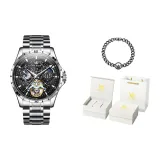 [Лимитированная подарочная коробка] Стальной браслет, глубокий черный