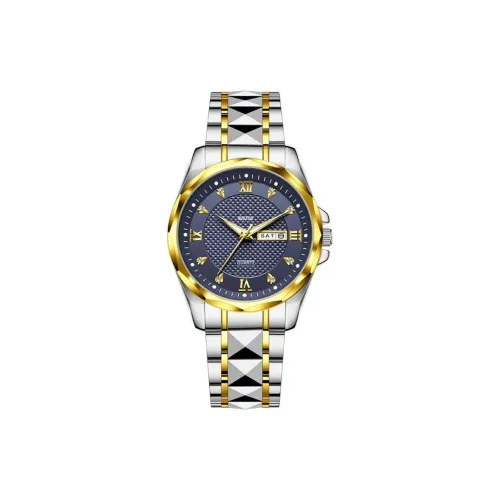 RISTOS Кварцевый механизм ремешок из нержавеющей стали мужские часы синий циферблат