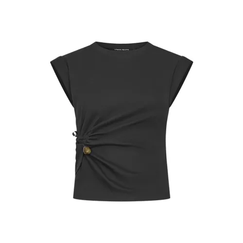 URBAN REVIVO Черные Женские T-рубашки