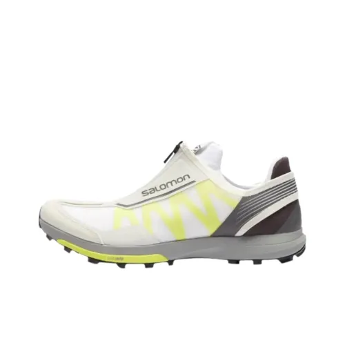 SALOMON Износостойкие Низкие Топы Повседневные Беговые Кроссовки Мужские Белые