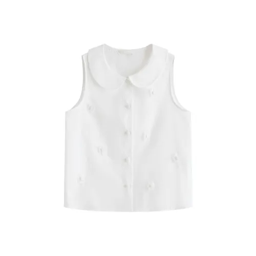 FANSILANEN Розовый Нефритовый Белый Женские Рубашки