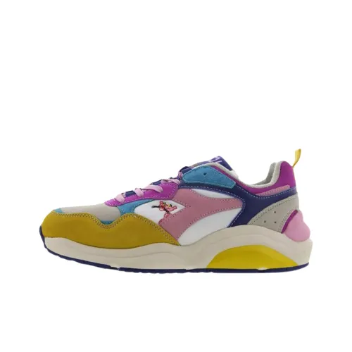 DIADORA Повседневный Низкий Топ Бежевый Фиолетовый Мужской