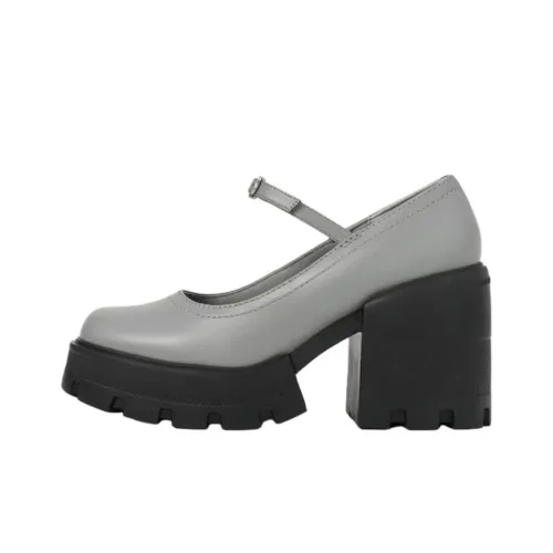 CHARLES&KEITH Туфли Мэри Джейн Серые Женские