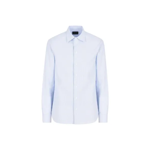 EMPORIO ARMANI Рубашка Мужская Светло-Синяя