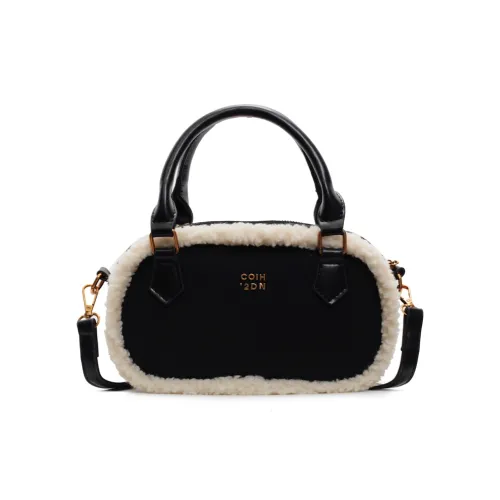 morellybear ПУ (полиуретан) Bowling Bag Сумка через плечо Женская Черный Белый Коричневый Кофейный