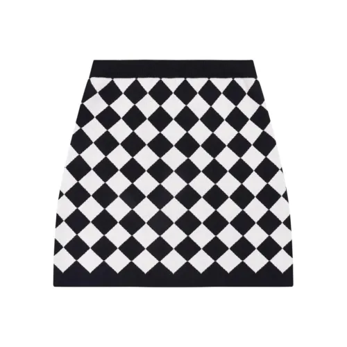 KARL LAGERFELD Повседневные короткие юбки Женские Черный белый