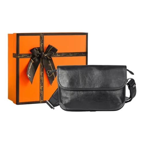 OUBOTE Сумка через плечо из коровьей кожи сумка на плечо обычная мужская черная