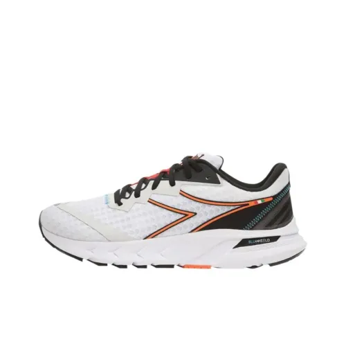 DIADORA Устойчивый к истиранию низкий топ повседневная беговая обувь мужская белая