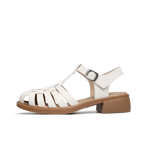 RED DRAGONFLY Римские сандалии Женские Экрю