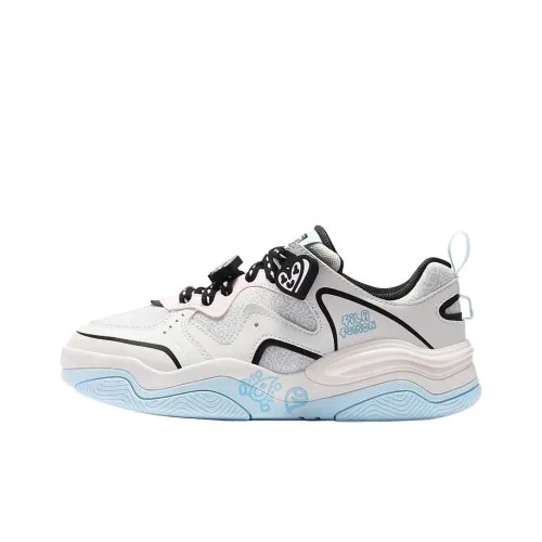 MR DOODLE x FILA FUSION KICK III Скейтборд Кроссовки Устойчивые к Износу Низкие Кроссовки Женские Белые