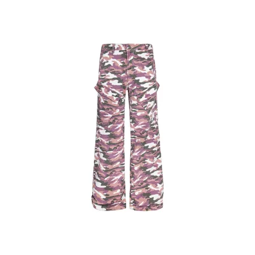 EDRPIUS Розовый Камуфляж Унисекс Джинсы