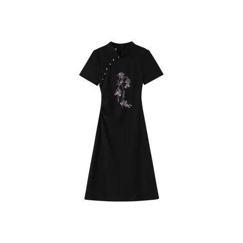 GULIANFEI Короткий рукав Платье Женское