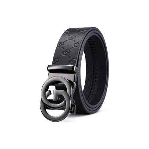 Cheekkiss Коровья кожа с тиснением металлический золотой автоматическая застежка коробка для ремня мужской ширина 3,5 см