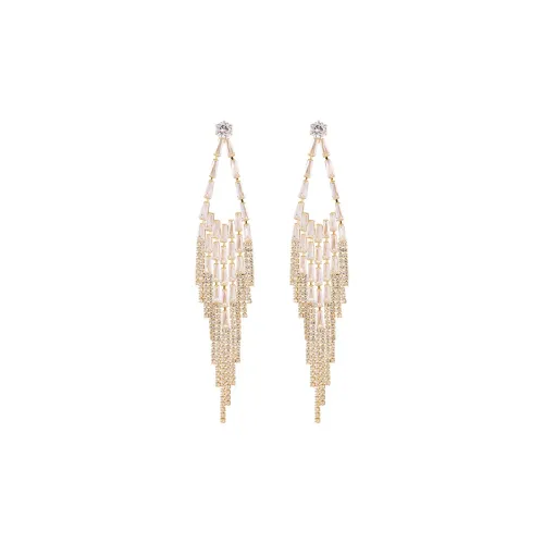 Серьги из фиолетового медного сплава женские