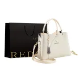 Китайский стиль, материал - бежевый, сумка для покупок