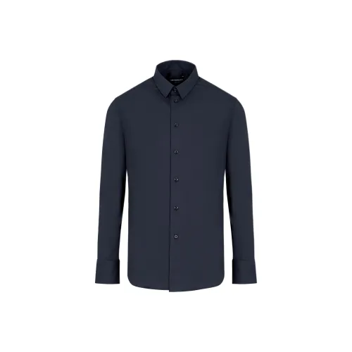 EMPORIO ARMANI Рубашка Мужская Морской Синий
