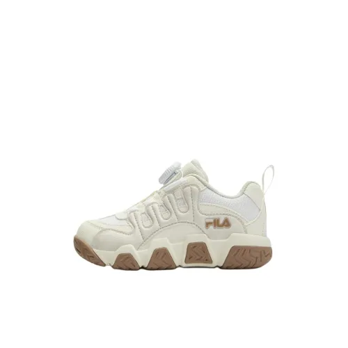 FILA KIDS Наследие FHT Детские баскетбольные кроссовки Low Топ Молочный белый/Белый Для дошкольников