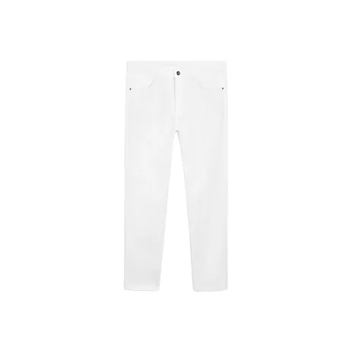 Massimo Dutti Белый Мужской Джинсы