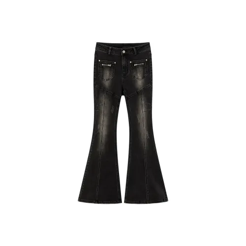 CHUU Черные Женские Джинсы