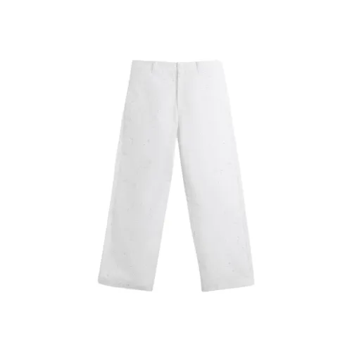 ZARA Белые Мужские Повседневные Штаны