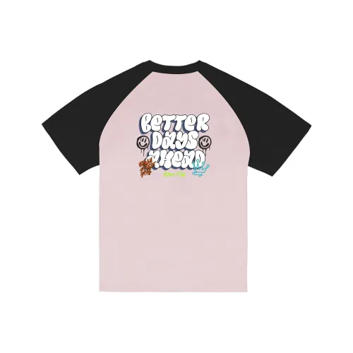 LINING Розовый черный Унисекс Футболка