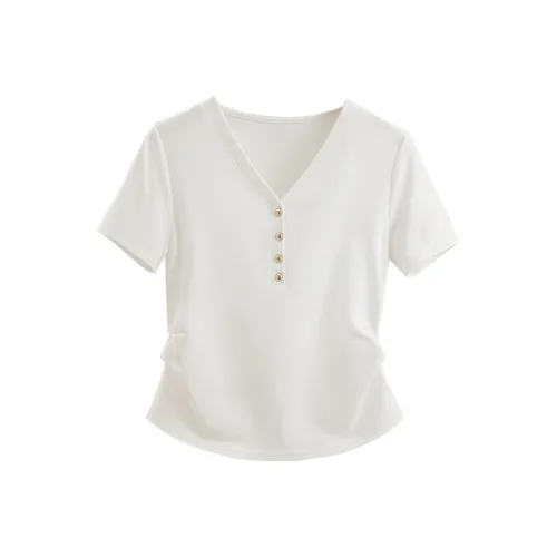 SIBAISHE Белый Женские T-рубашки