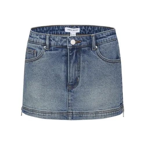 URBAN REVIVO Джинсовые короткие юбки Женские