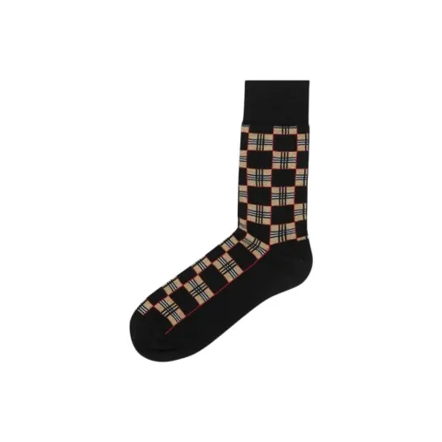 Burberry 1 шт Черные Унисекс MID Носки до икры