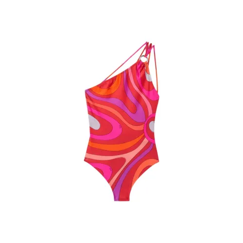 EMILIO PUCCI Фуксия Женские Ван-Пис Купальники