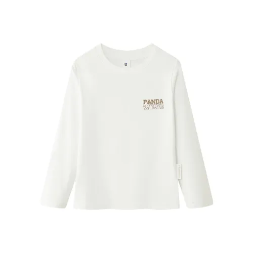 HLA Панда WOWO Panda Collection CLASSIC CREW Шея Мультяшный Принт Для родителей и детей Длинный Sleeved Детский