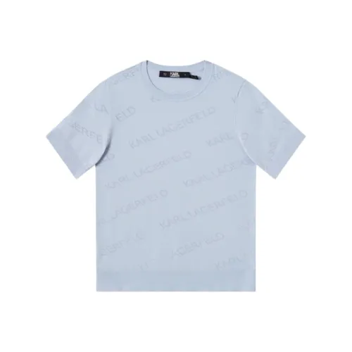 KARL LAGERFELD Стандартная футболка женская синяя