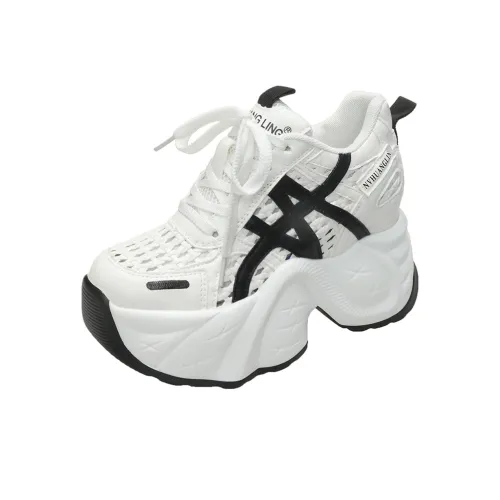 Dragon Dance Дышащие Низкие Кроссовки с Толстой Подошвой Женские