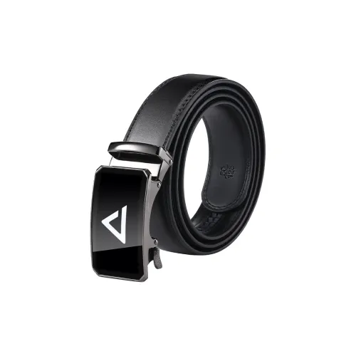 PEAK PU кожа Автоматическая застежка Ремень Мужской Черный 3,5CM