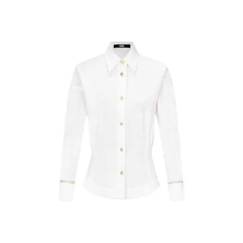 Karl Lagerfeld SS25 Рубашка Женская Белая