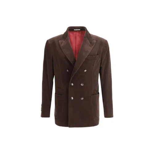 BRUNELLO CUCINELLI Бизнес-костюм мужской бордовый