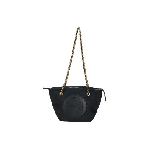 TORY BURCH Ella Переработанный Нейлон Плечевая Сумка Маленькая Женская Черная