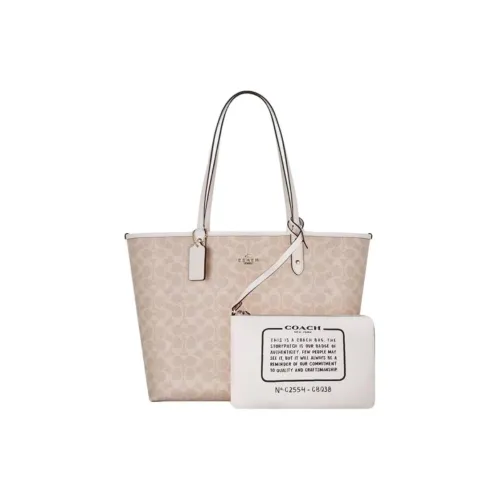 COACH Городская сумка из ПВХ сумка-тоут сумка для покупок сумка через плечо большая женская хаки