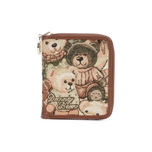DANNYBEARJEANS Ткань Кошелек Женские Зеленый Эльф Кофе