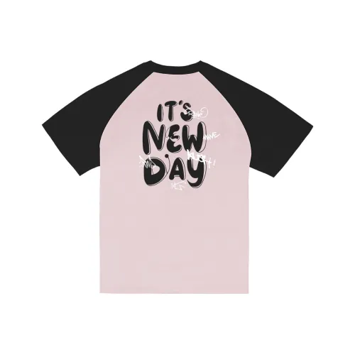 LINING Розовый черный Унисекс Футболка