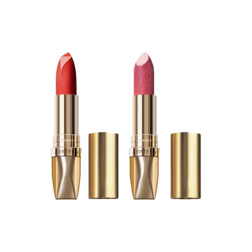 AOYATING Звездное Небо Kissable Lipstick 03 Благородный Красный + Звездное Небо Kissable Lipstick 06 Персиковый Золотой Искра