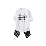 Белый (Черная юбка)