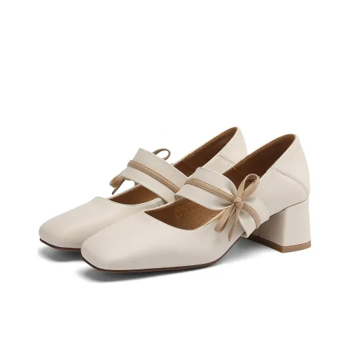 D Fuse SCANDINAVIA Грубый каблук Туфли Мэри Джейн Женские